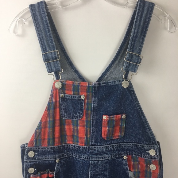 flannel overalls 90s
